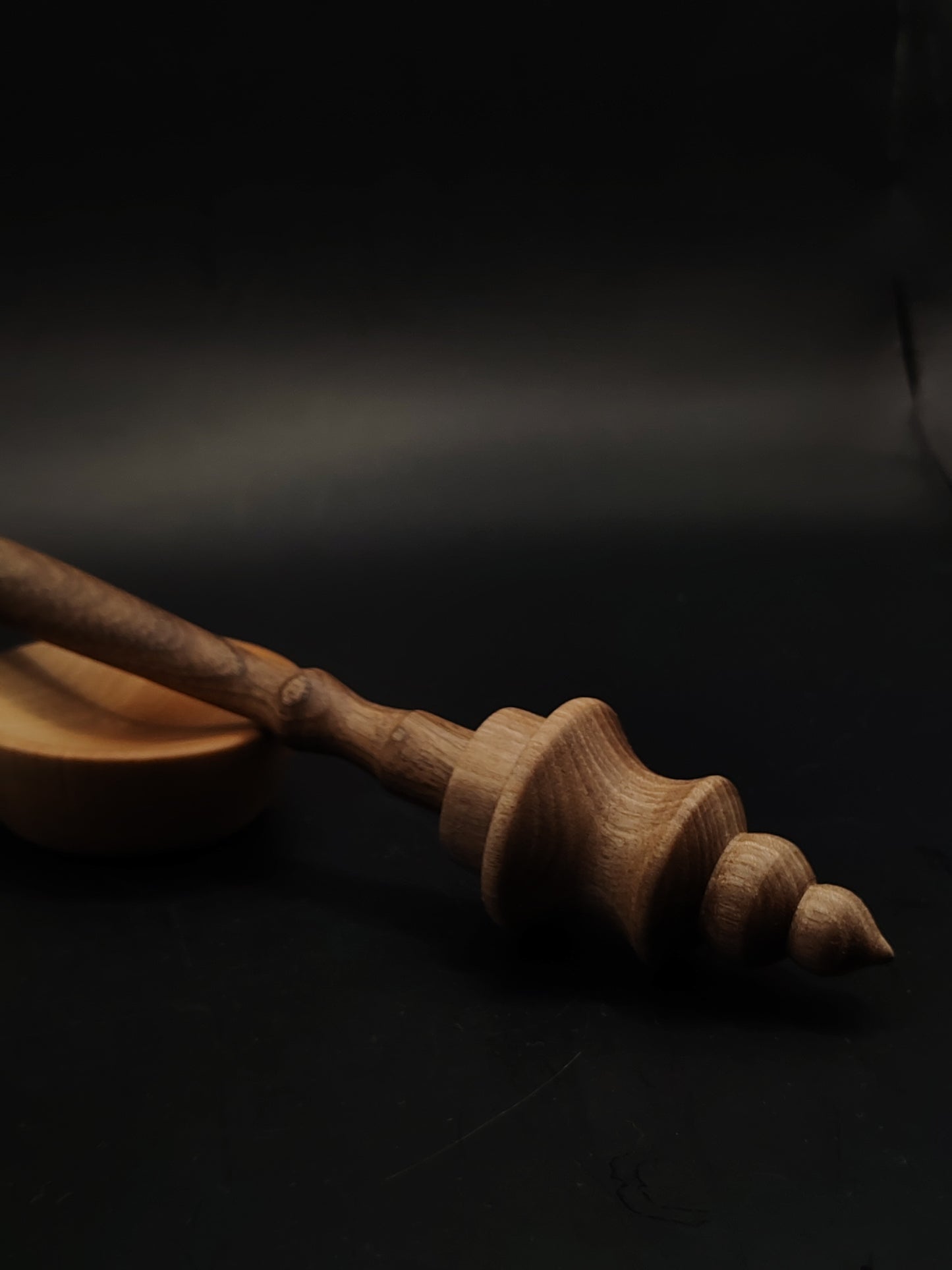 Support Spindle Set 25g 0.88oz 26.5cm 10.43in Walnut Wood Pear Bowl