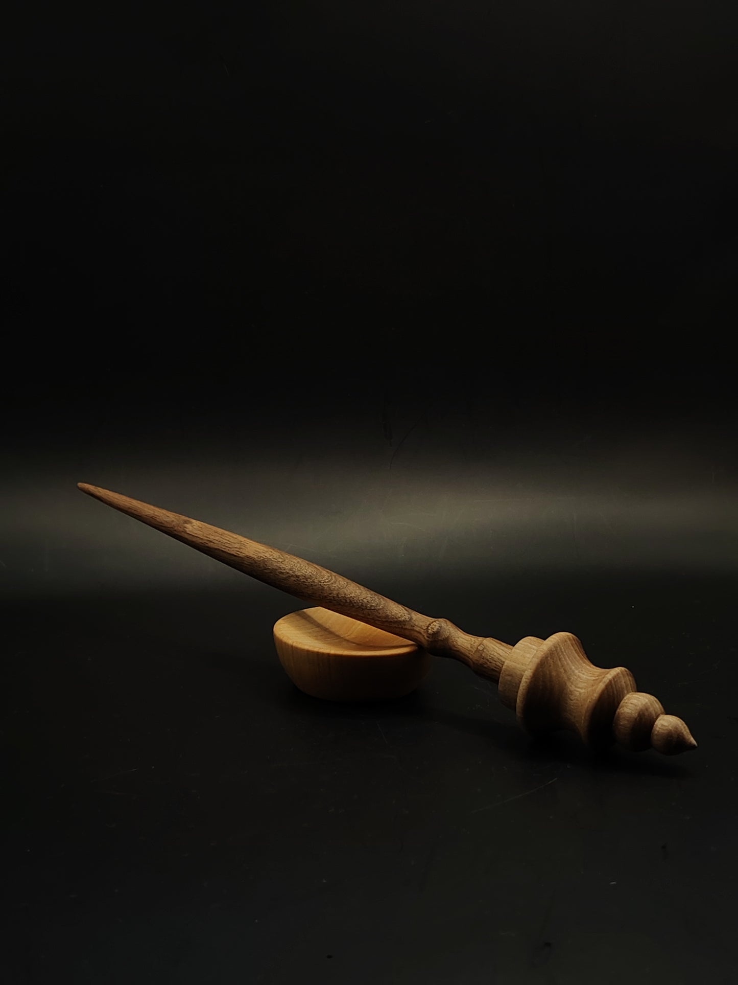Support Spindle Set 25g 0.88oz 26.5cm 10.43in Walnut Wood Pear Bowl