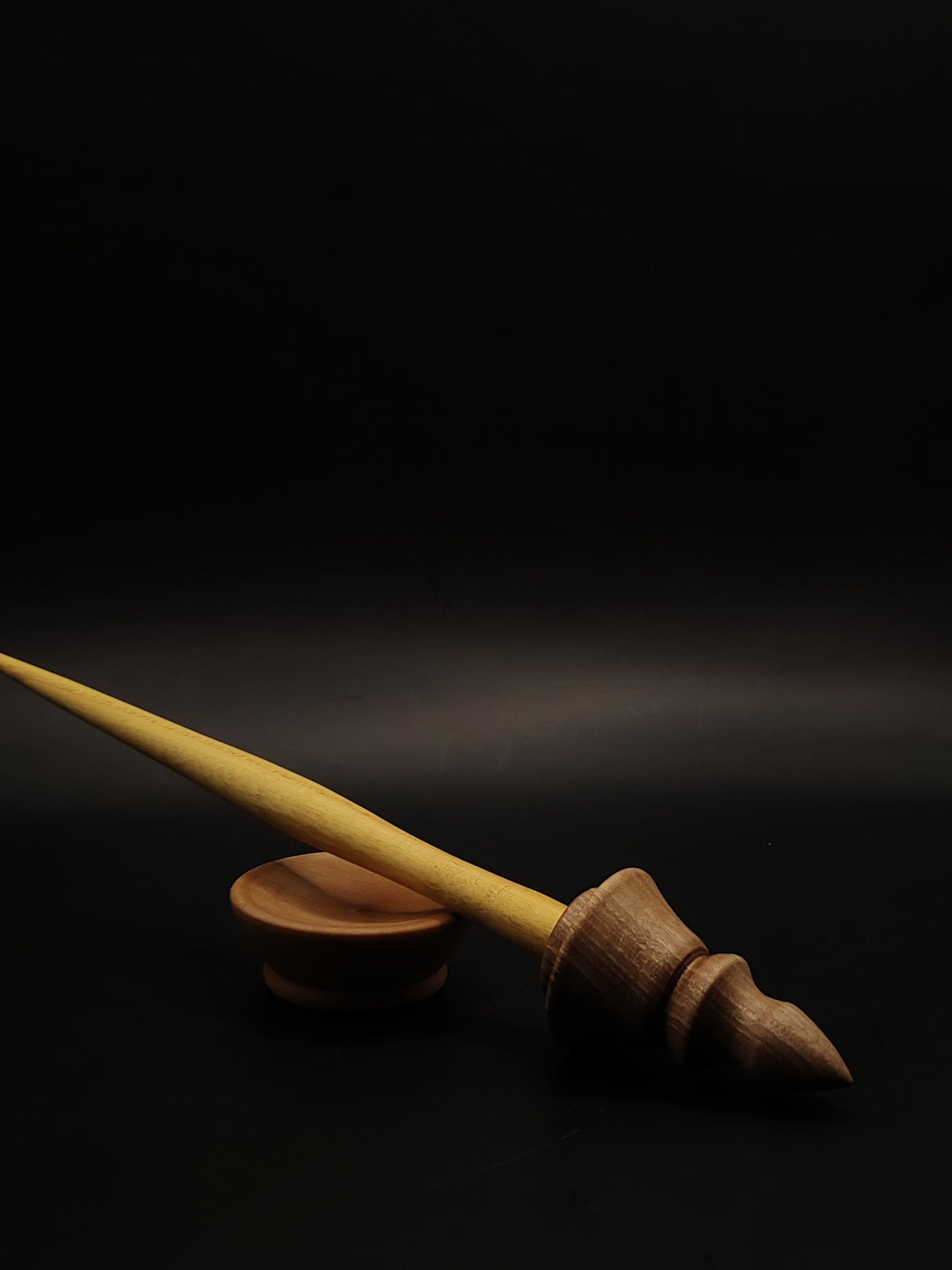 Support Spindle Set 27g 0.95oz 25cm 9.84in Mulberry Shaft Walnut Whorl Pear Bowl