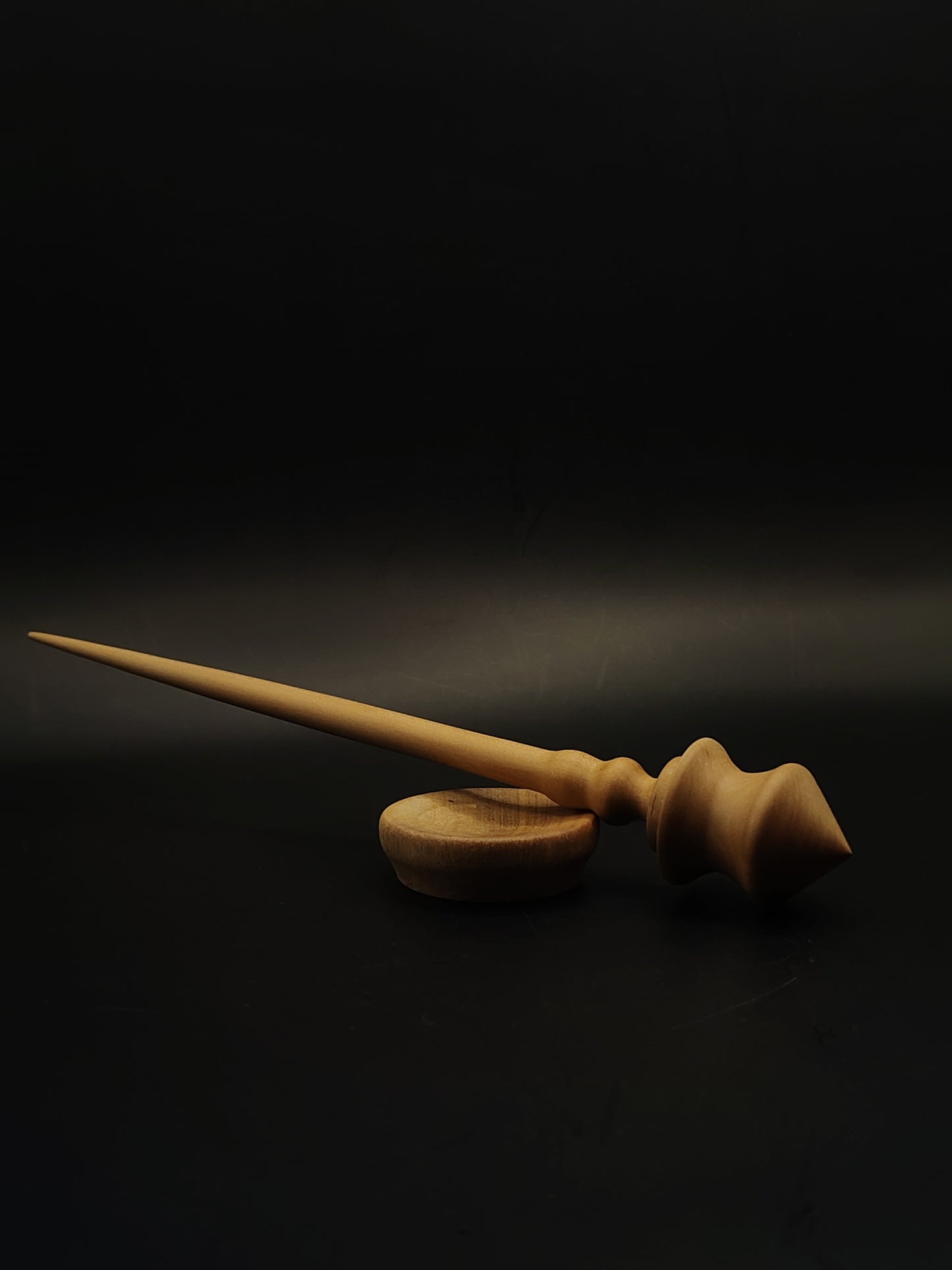 Support Spindle Set 17g 0.60oz 22.5cm 8.86in Pear Wood Grey Walnut Bowl