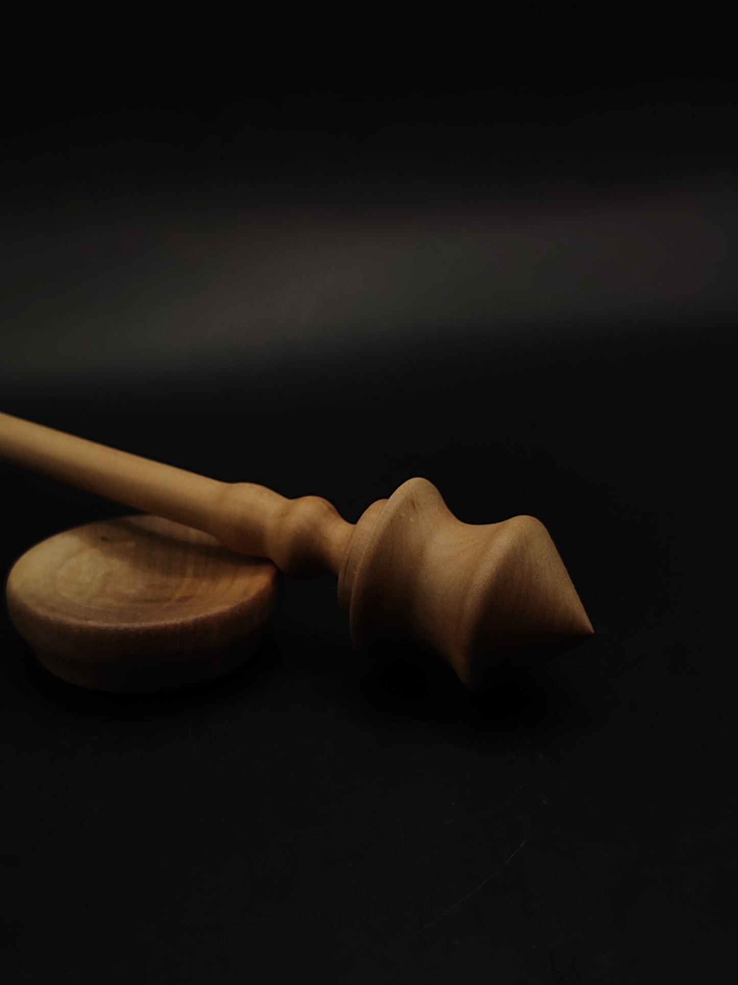 Support Spindle Set 17g 0.60oz 22.5cm 8.86in Pear Wood Grey Walnut Bowl