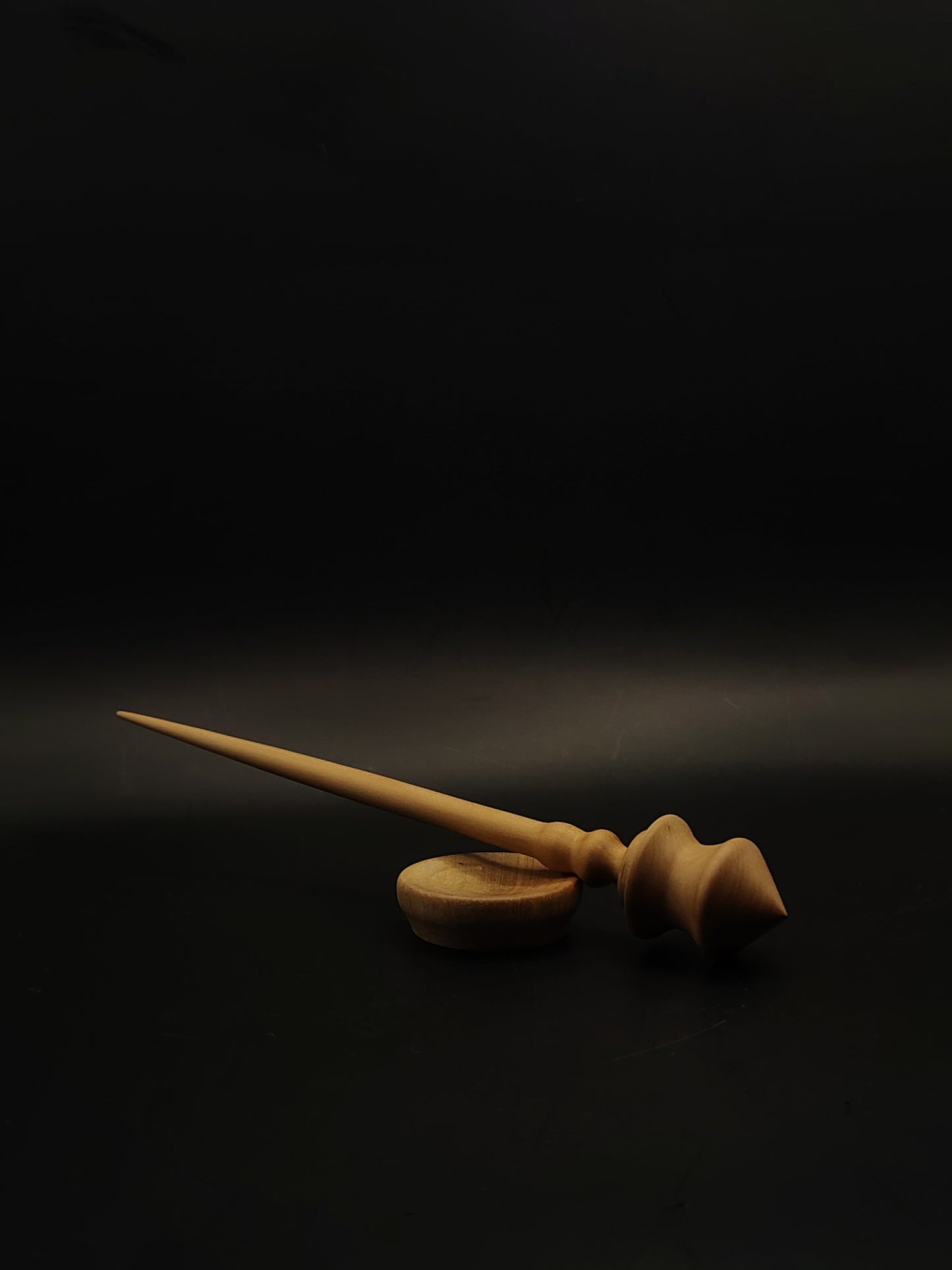 Support Spindle Set 17g 0.60oz 22.5cm 8.86in Pear Wood Grey Walnut Bowl