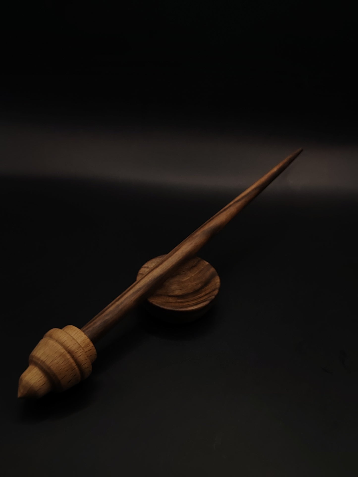 Support Spindle Set 27g 0.95oz 27.5cm 10.83in Walnut Shaft Beech Whorl Walnut Bowl