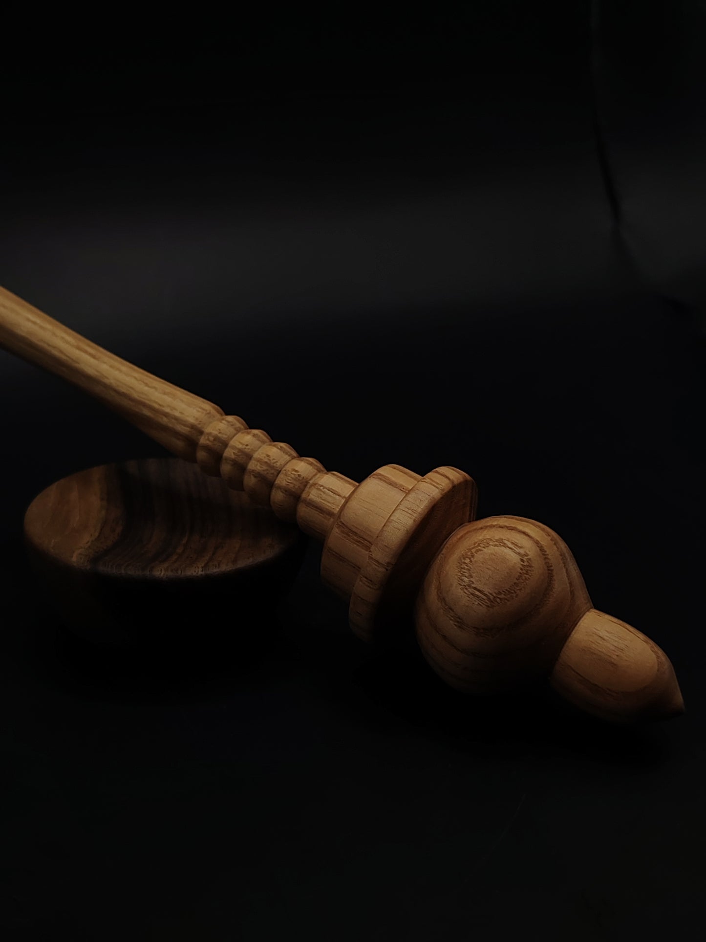 Support Spindle Set 32g 1.13oz 26cm 10.24in Caucasian Chestnut Walnut Bowl