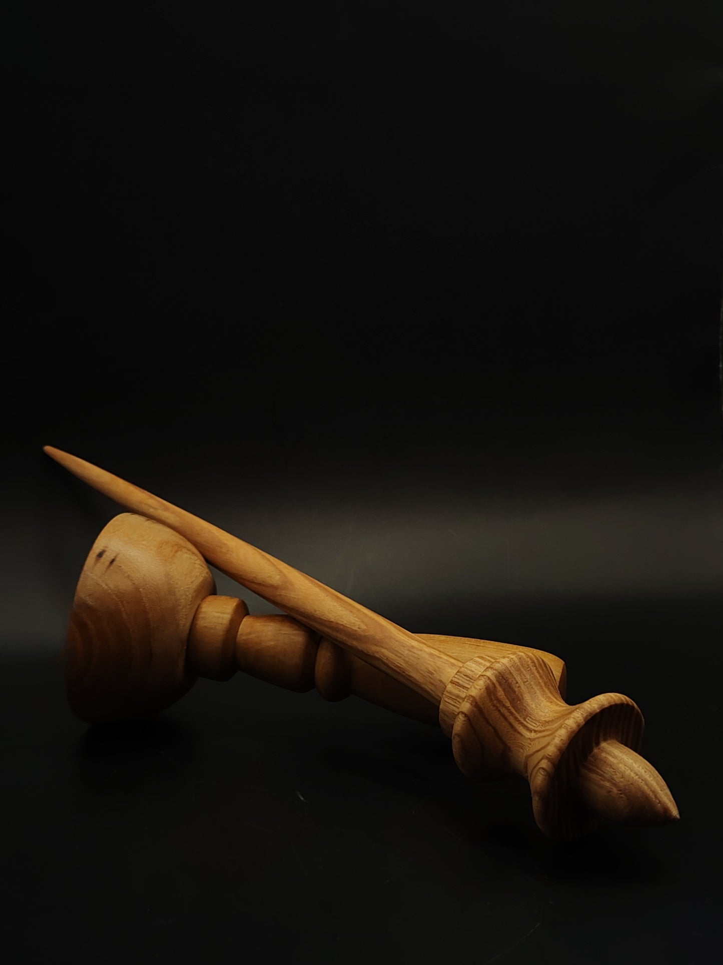 Support Spindle Set 31g 1.09oz 27cm 10.63in Caucasian Chestnut Pear Bowl