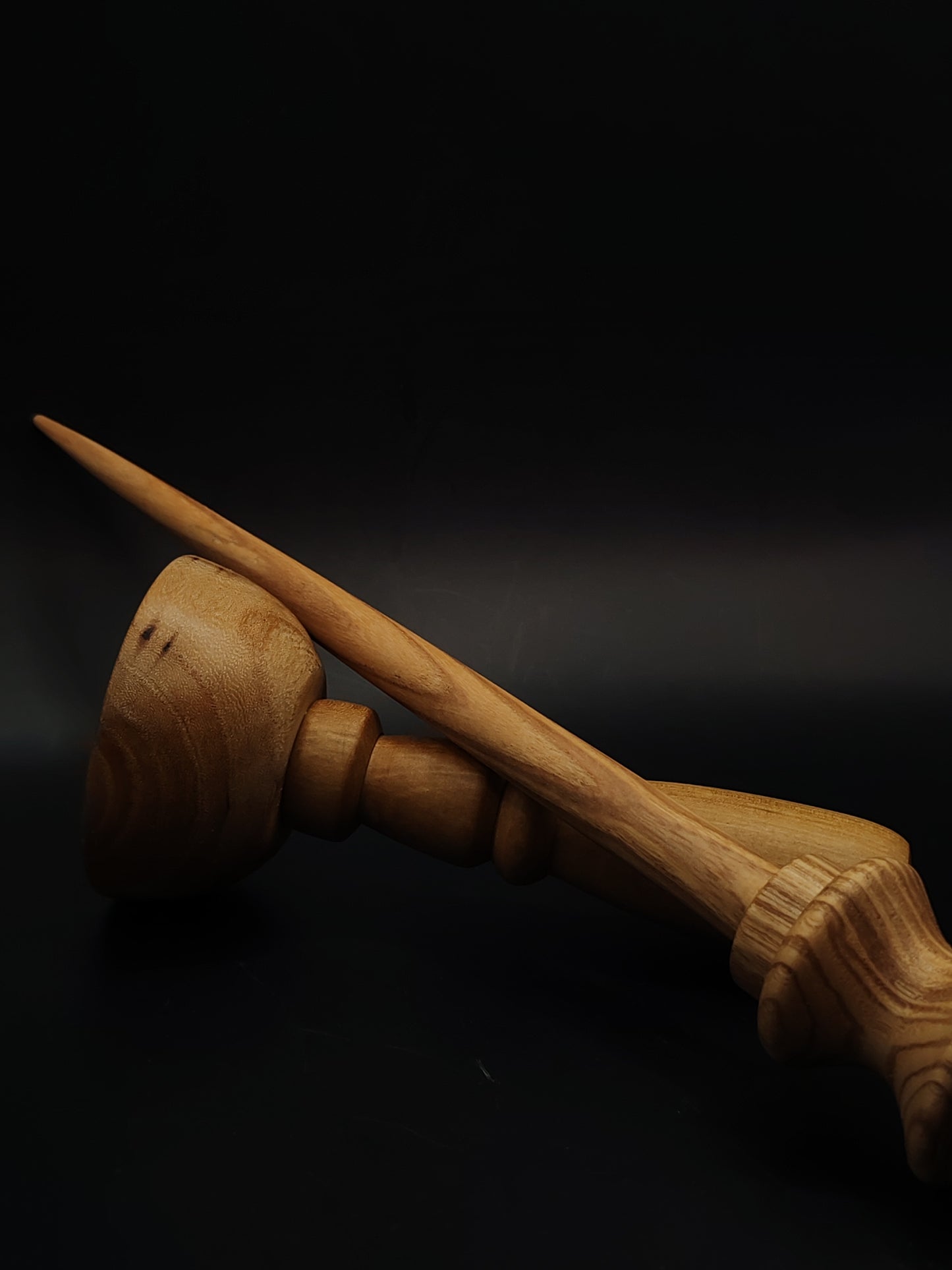 Support Spindle Set 31g 1.09oz 27cm 10.63in Caucasian Chestnut Pear Bowl