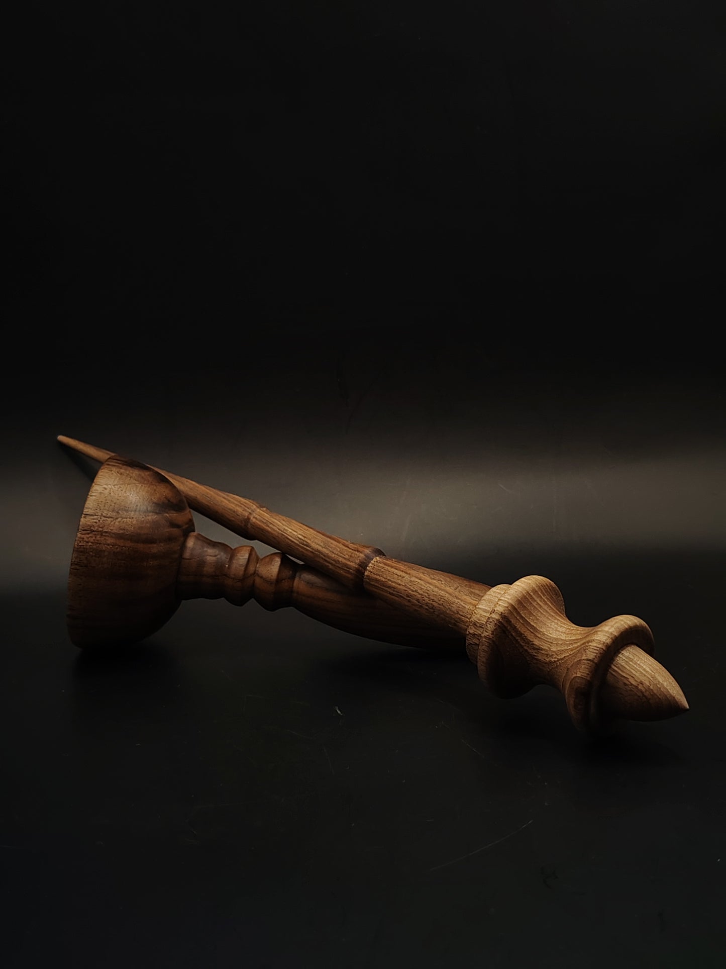 Support Spindle Set 32g 1.13oz 27cm 10.63in Walnut Wood Walnut Bowl