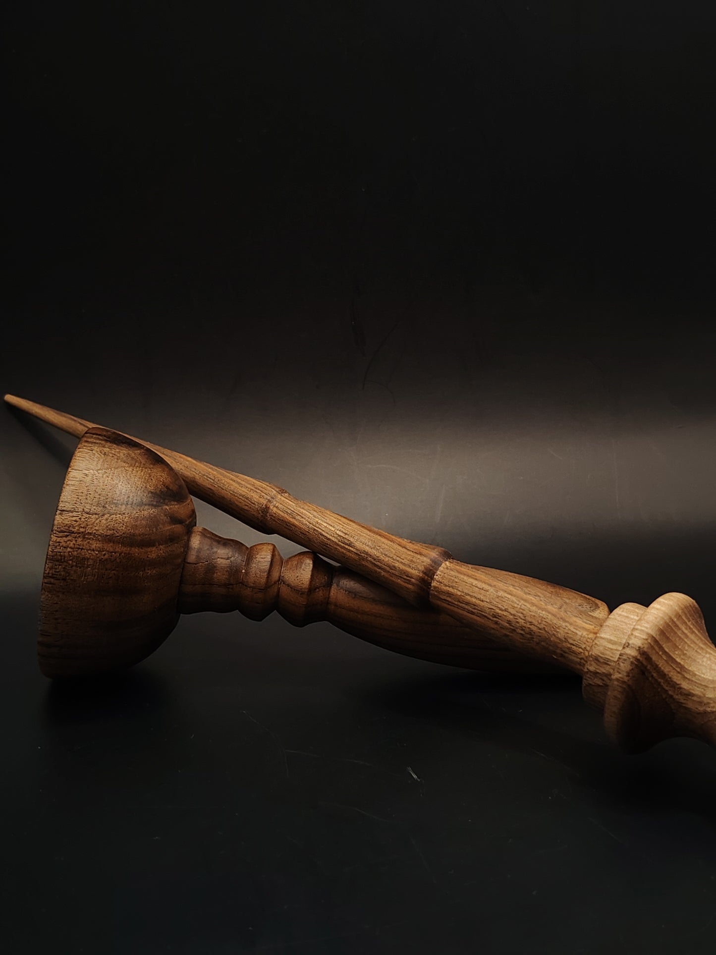 Support Spindle Set 32g 1.13oz 27cm 10.63in Walnut Wood Walnut Bowl