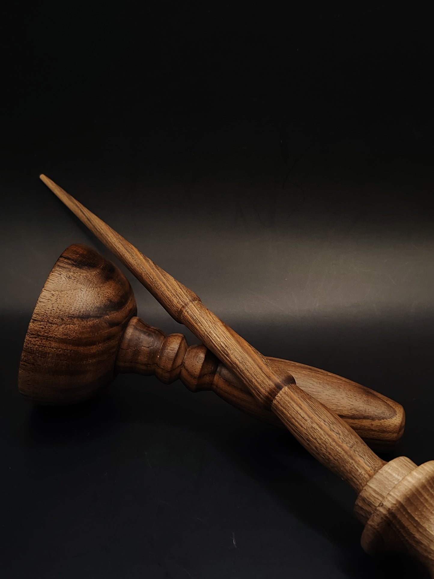 Support Spindle Set 32g 1.13oz 27cm 10.63in Walnut Wood Walnut Bowl