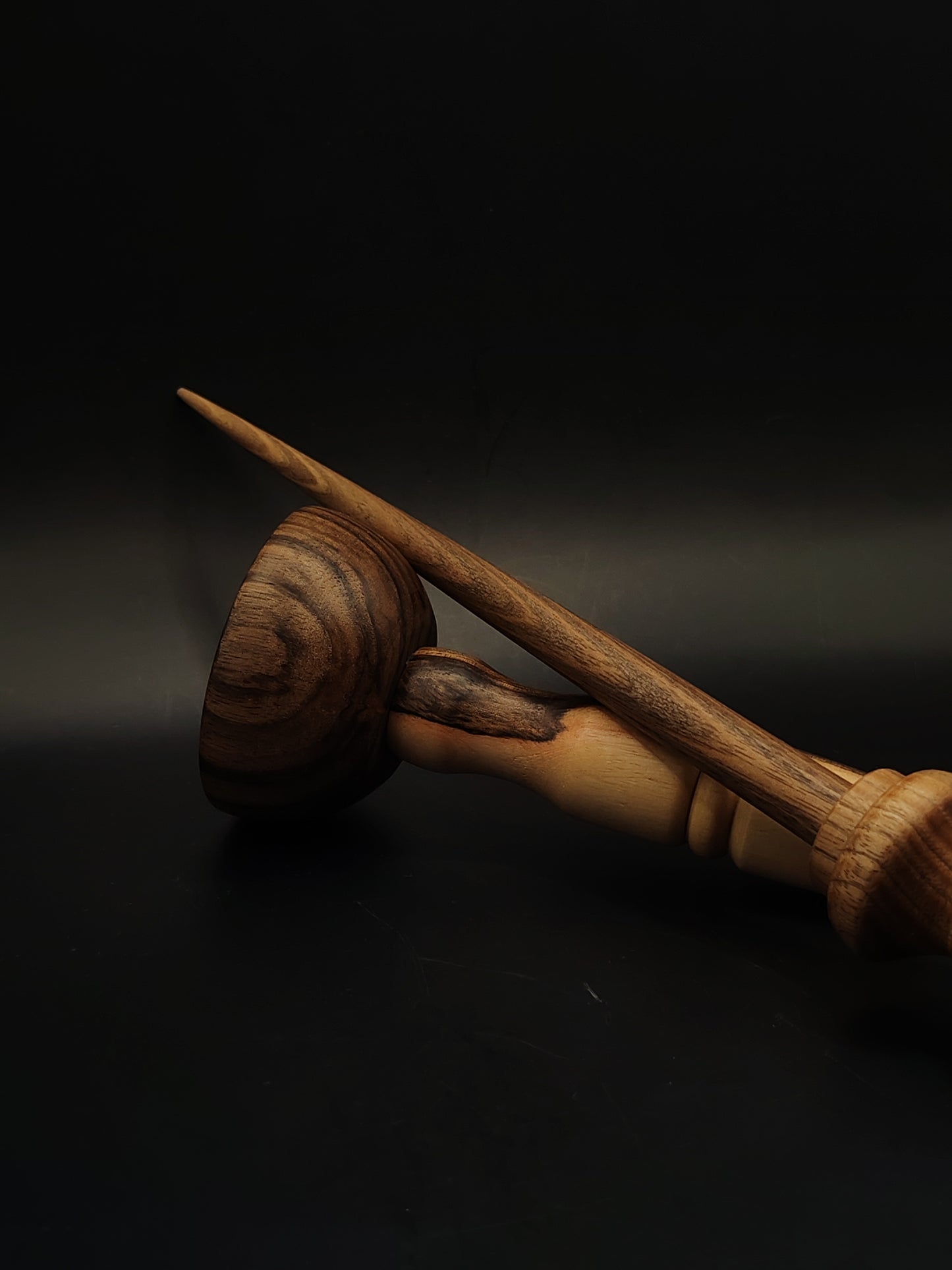 Support Spindle Set 28g 0.99oz 26.5cm 10.43in Walnut Wood Walnut Bowl