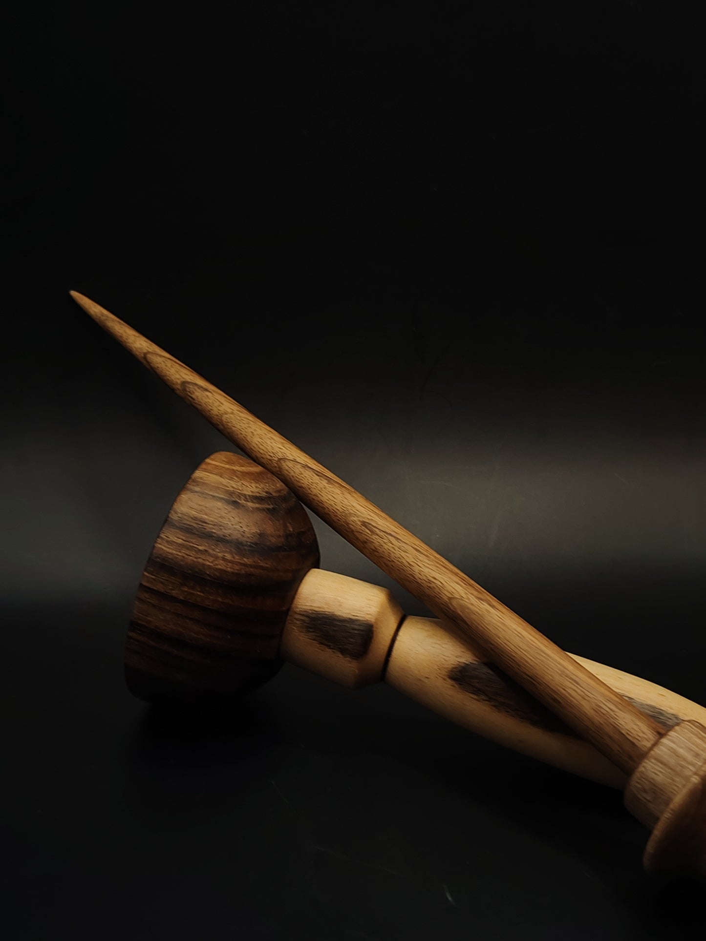 Support Spindle Set 31g 1.09oz 27cm 10.63in Walnut Wood Walnut Bowl