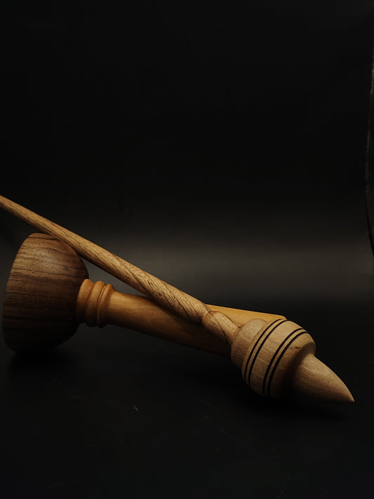 Support Spindle Set 26g 0.92oz 26.5cm 10.43in Walnut Wood Walnut Pear Bowl
