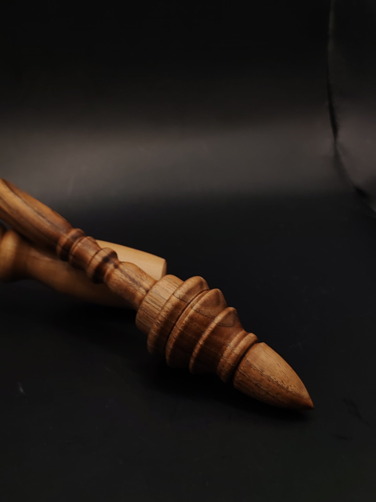 Support Spindle Set 27g 0.95oz 26.5cm 10.43in Walnut Wood Walnut Pear Bowl