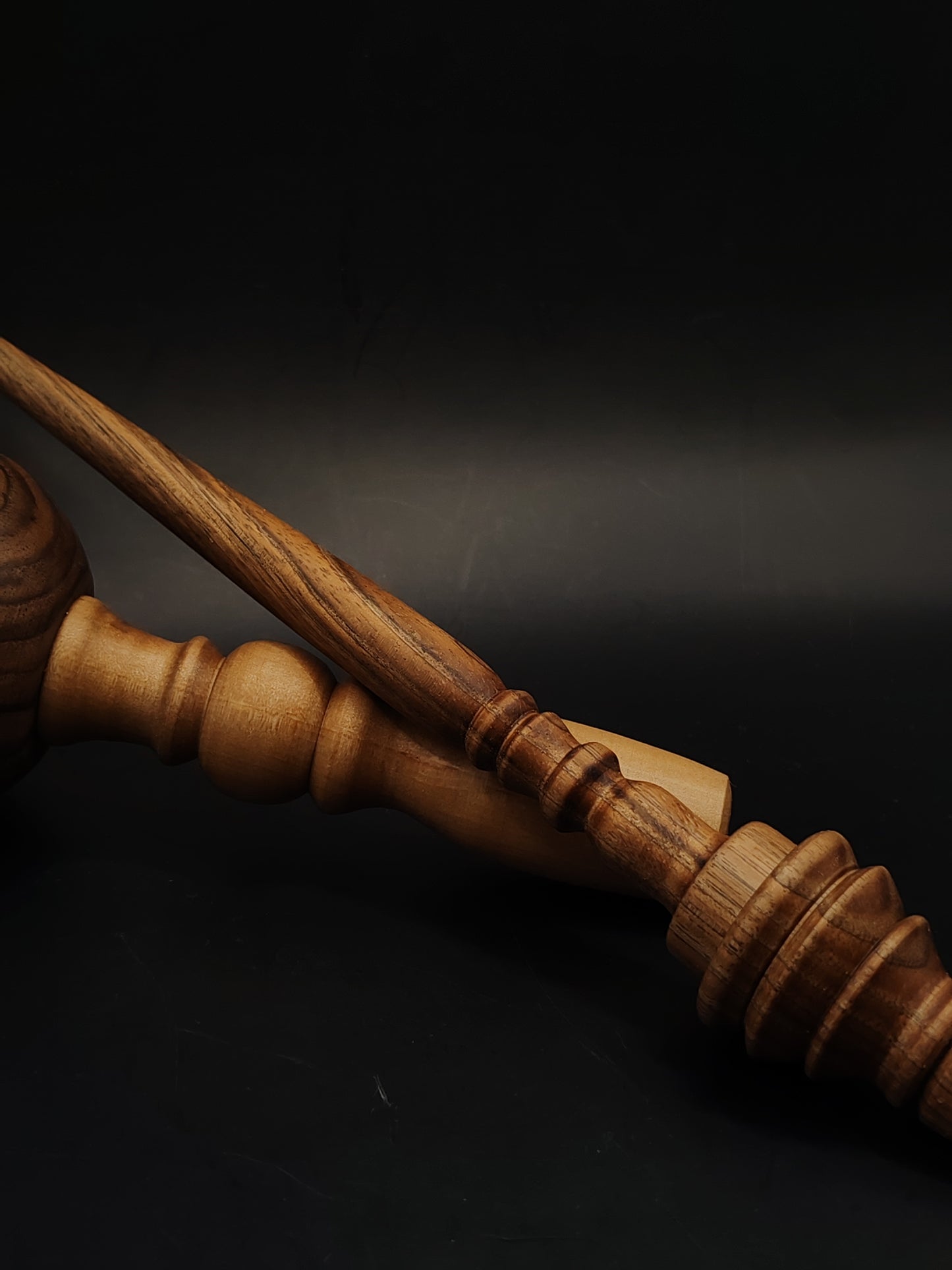 Support Spindle Set 27g 0.95oz 26.5cm 10.43in Walnut Wood Walnut Pear Bowl