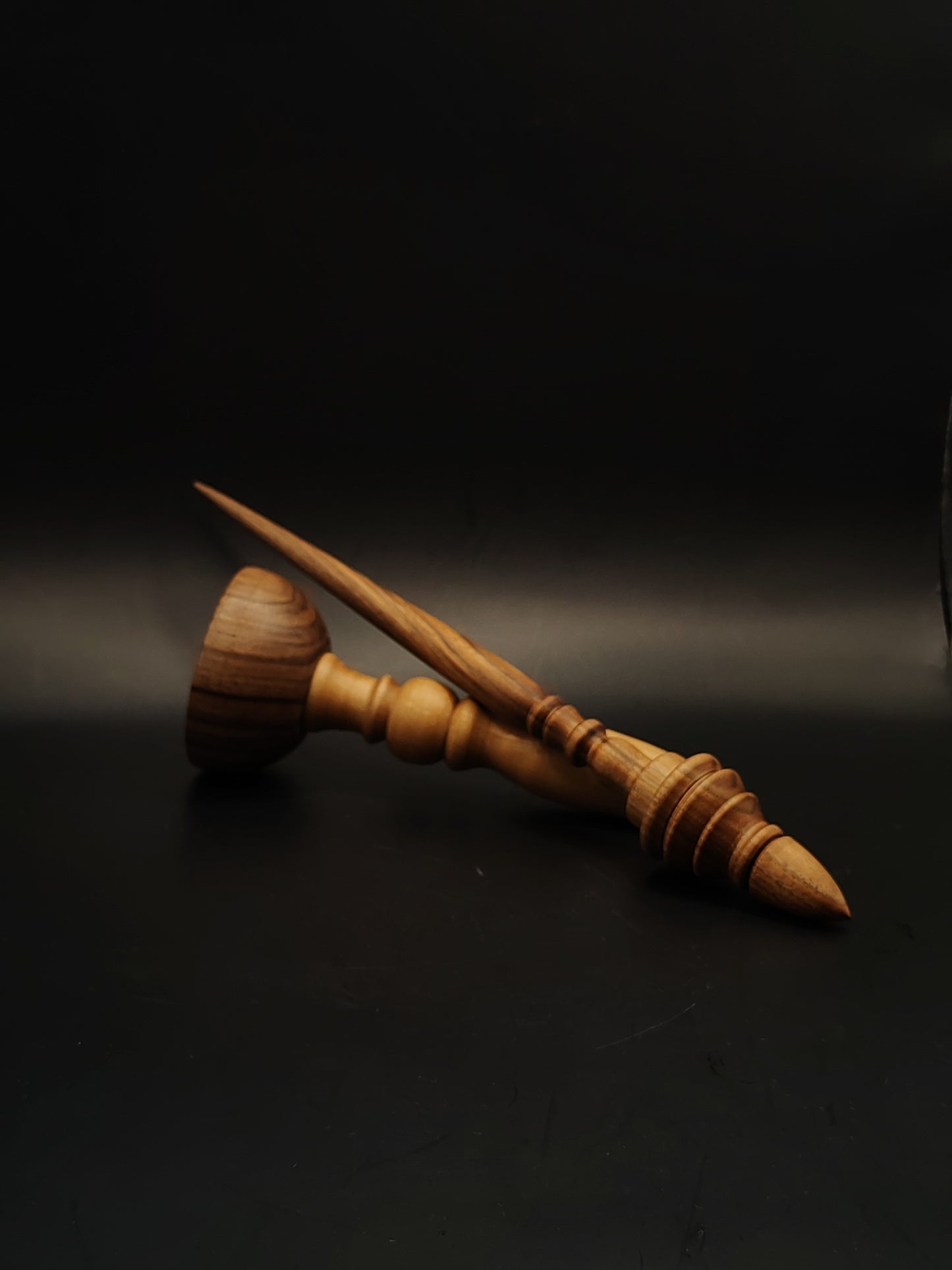 Support Spindle Set 27g 0.95oz 26.5cm 10.43in Walnut Wood Walnut Pear Bowl