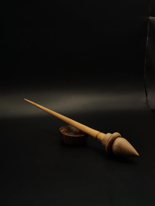 Support Spindle Set 21g 0.74oz 25cm 9.84in Chestnut Shaft Grey Walnut Whorl Walnut Bowl