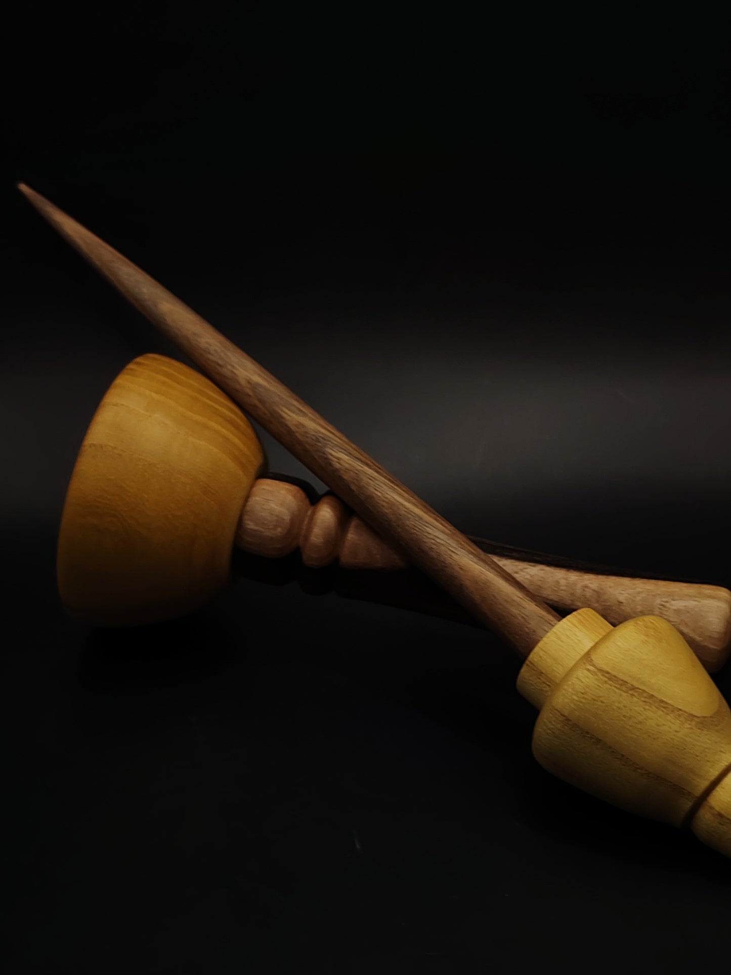 Support Spindle Set 33g 1.16oz 25cm 9.84in Walnut Shaft Mulberry Whorl Walnut Mulberry Bowl