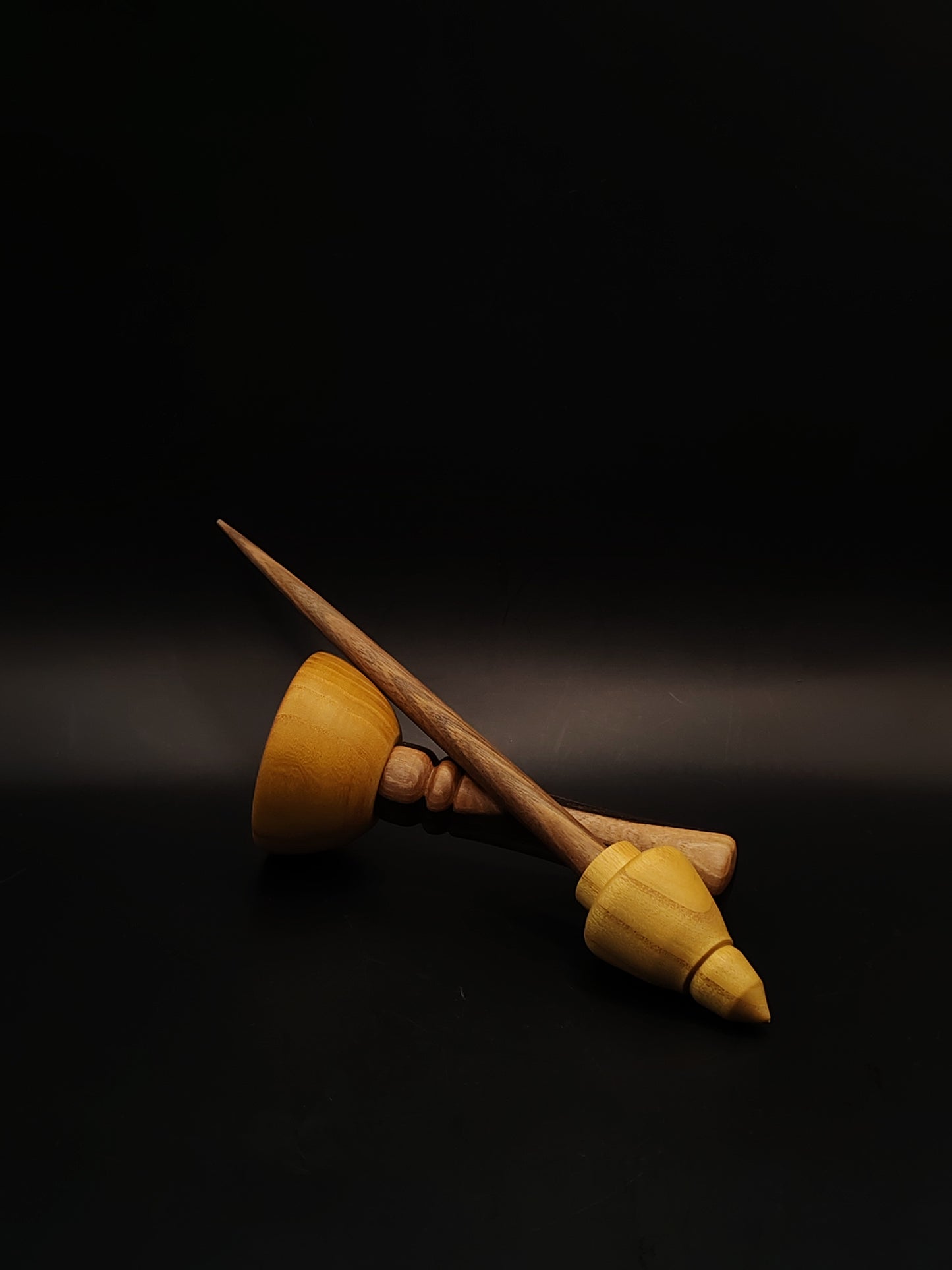 Support Spindle Set 33g 1.16oz 25cm 9.84in Walnut Shaft Mulberry Whorl Walnut Mulberry Bowl