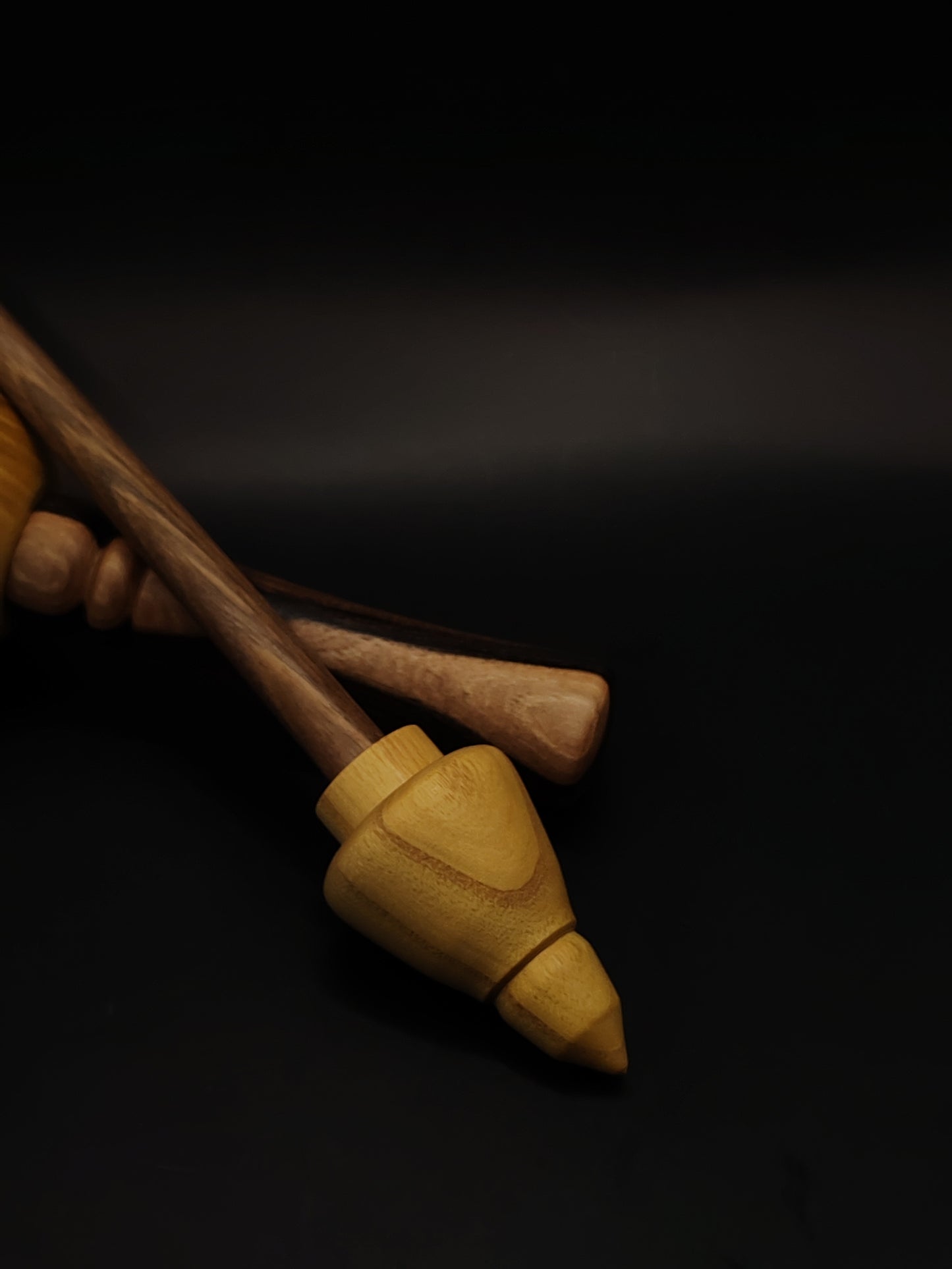 Support Spindle Set 33g 1.16oz 25cm 9.84in Walnut Shaft Mulberry Whorl Walnut Mulberry Bowl