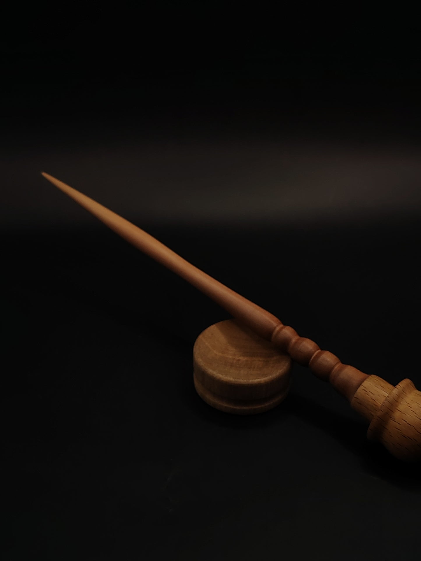 Support Spindle Set 17g 0.60oz 25cm 9.84in Plum Shaft Beech Whorl Acacia Bowl