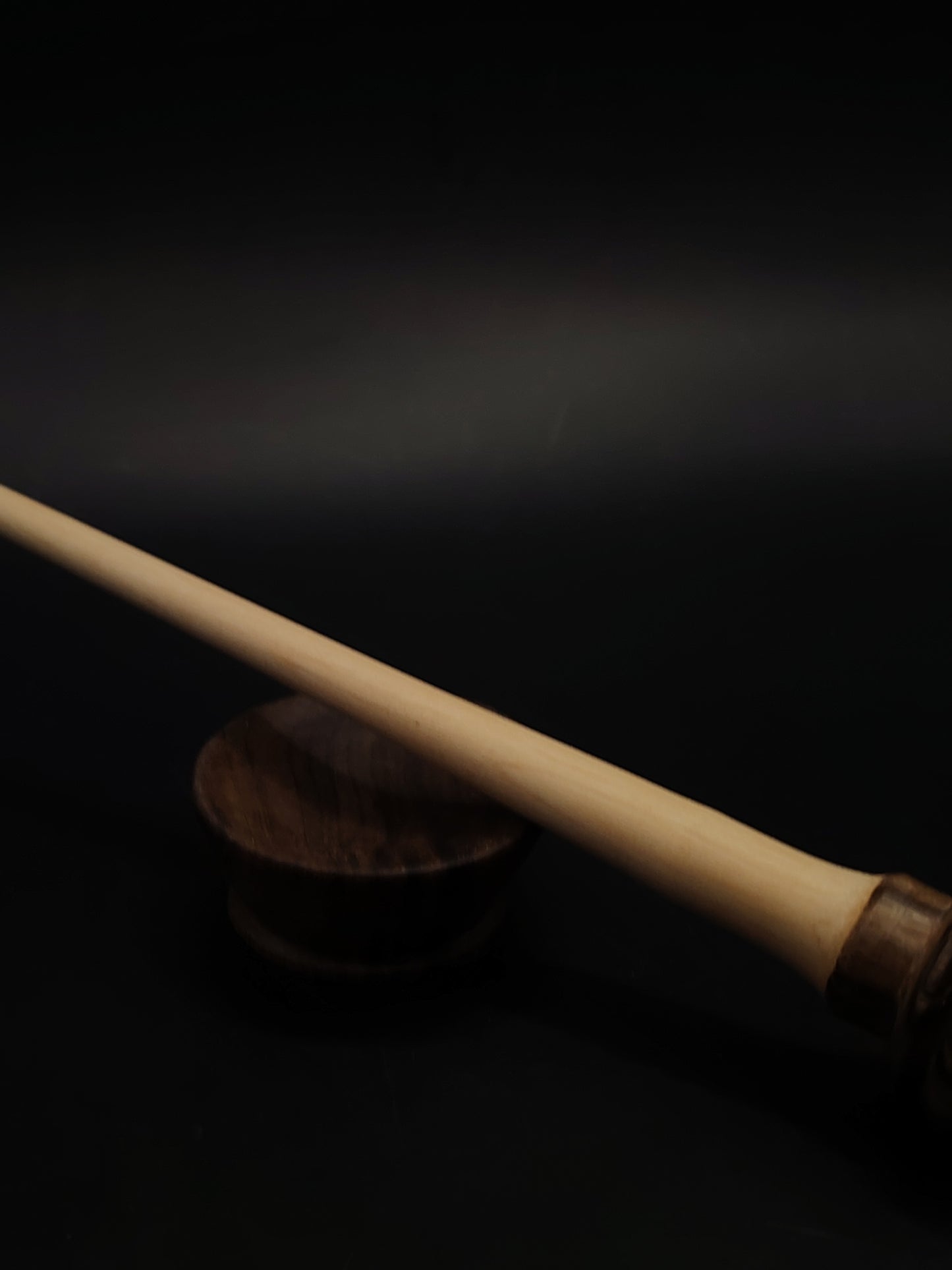 Support Spindle Set 13g 0.46oz 25cm 9.84in Apple Shaft Walnut Whorl Walnut Bowl