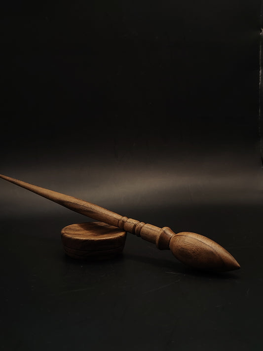 Support Spindle Set 22g 0.78oz 26cm 10.24in Walnut Wood Walnut Bowl