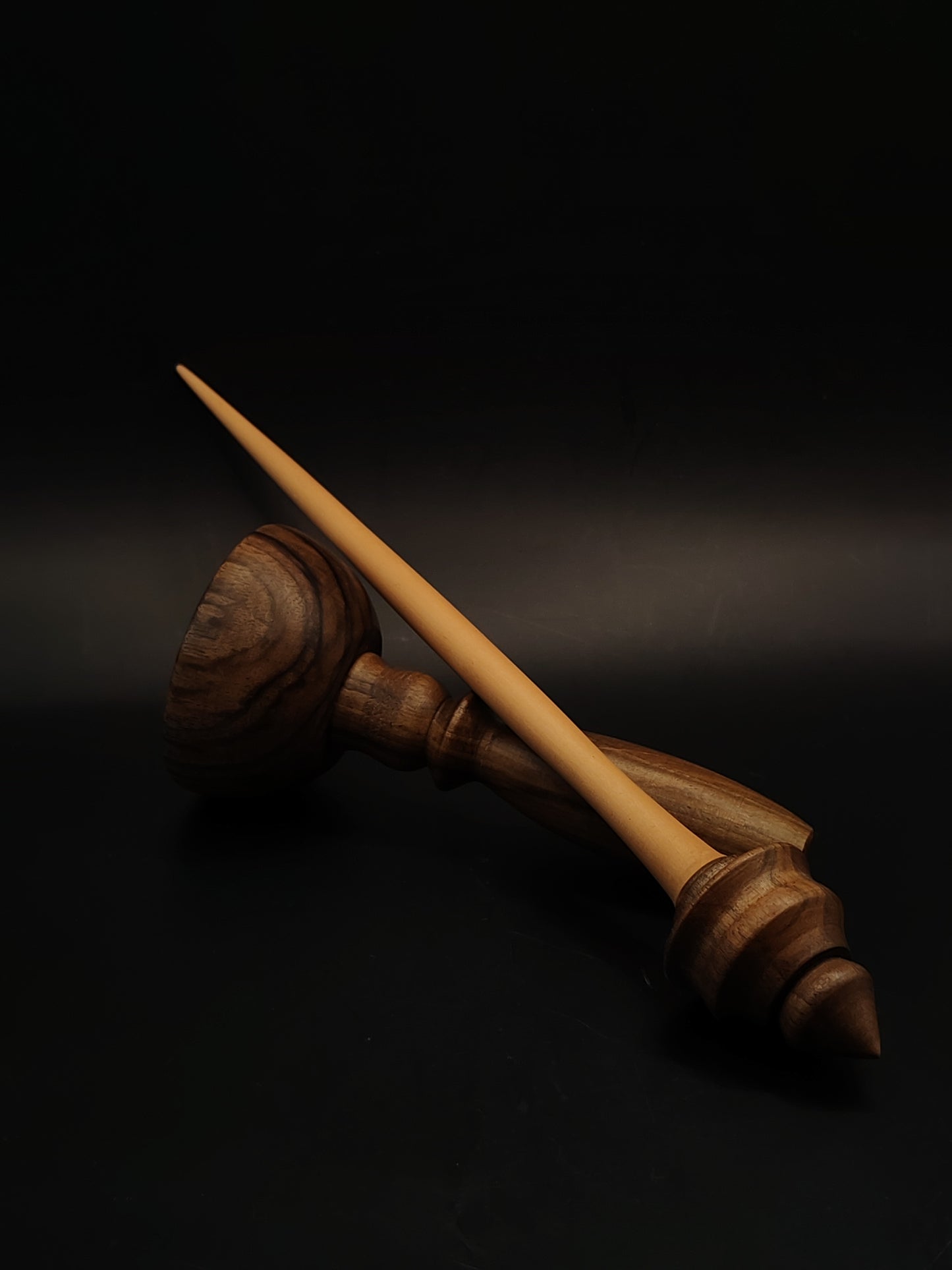 Apple Support Spindle Set with Walnut Bowl | Kravelli