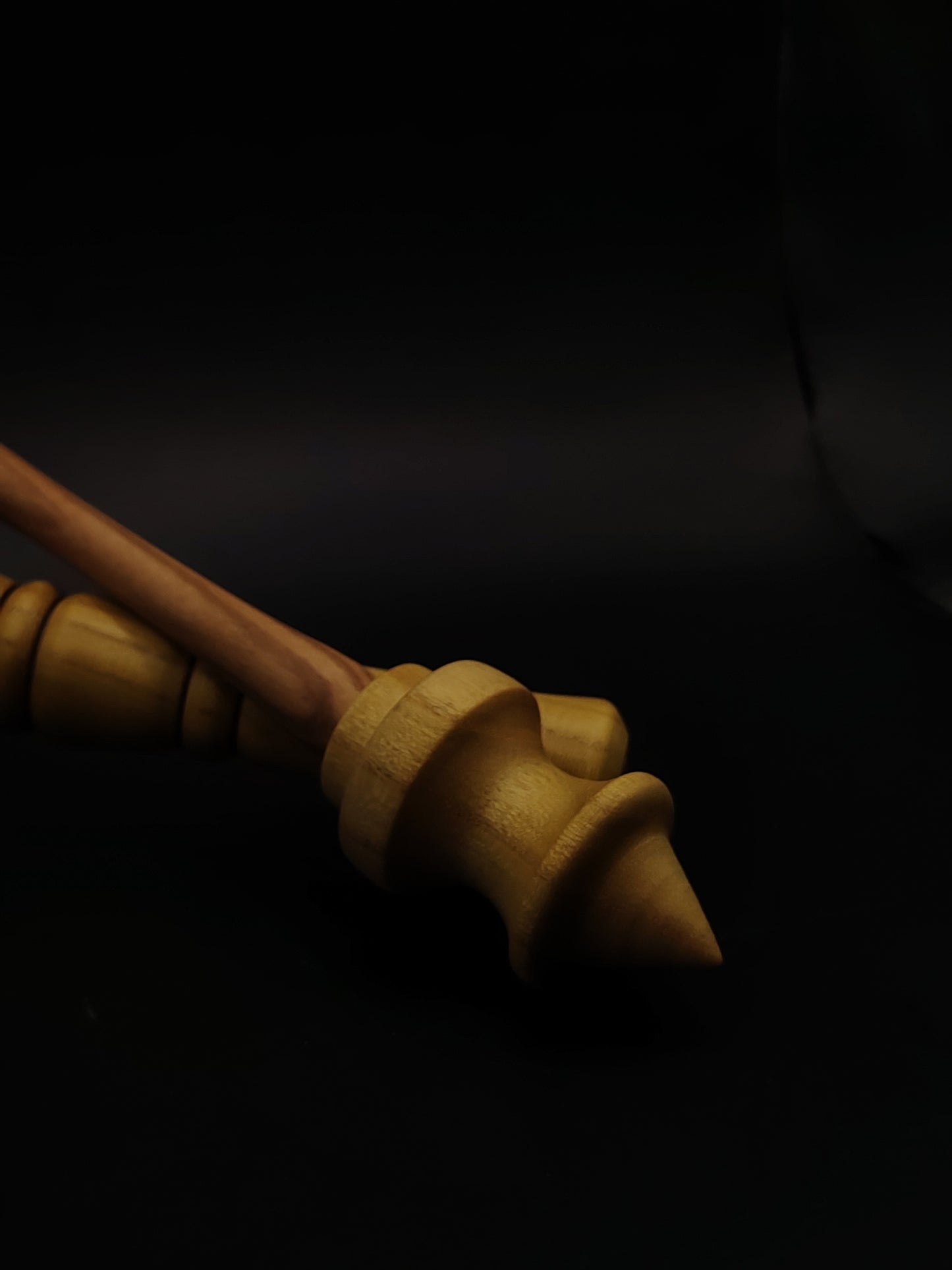 Support Spindle Set 33g 1.16oz 25cm 9.84in Chestnut Shaft Mulberry Whorl Walnut Mulberry Bowl