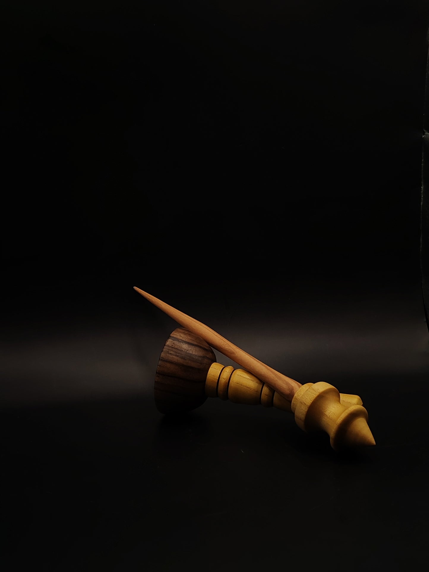 Support Spindle Set 33g 1.16oz 25cm 9.84in Chestnut Shaft Mulberry Whorl Walnut Mulberry Bowl