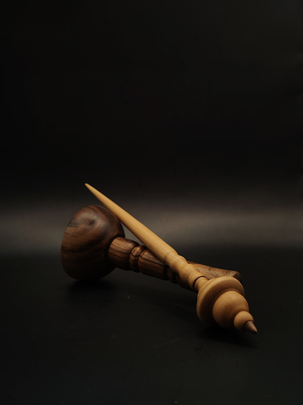 Pear Support Spindle with Walnut Tip – 22g