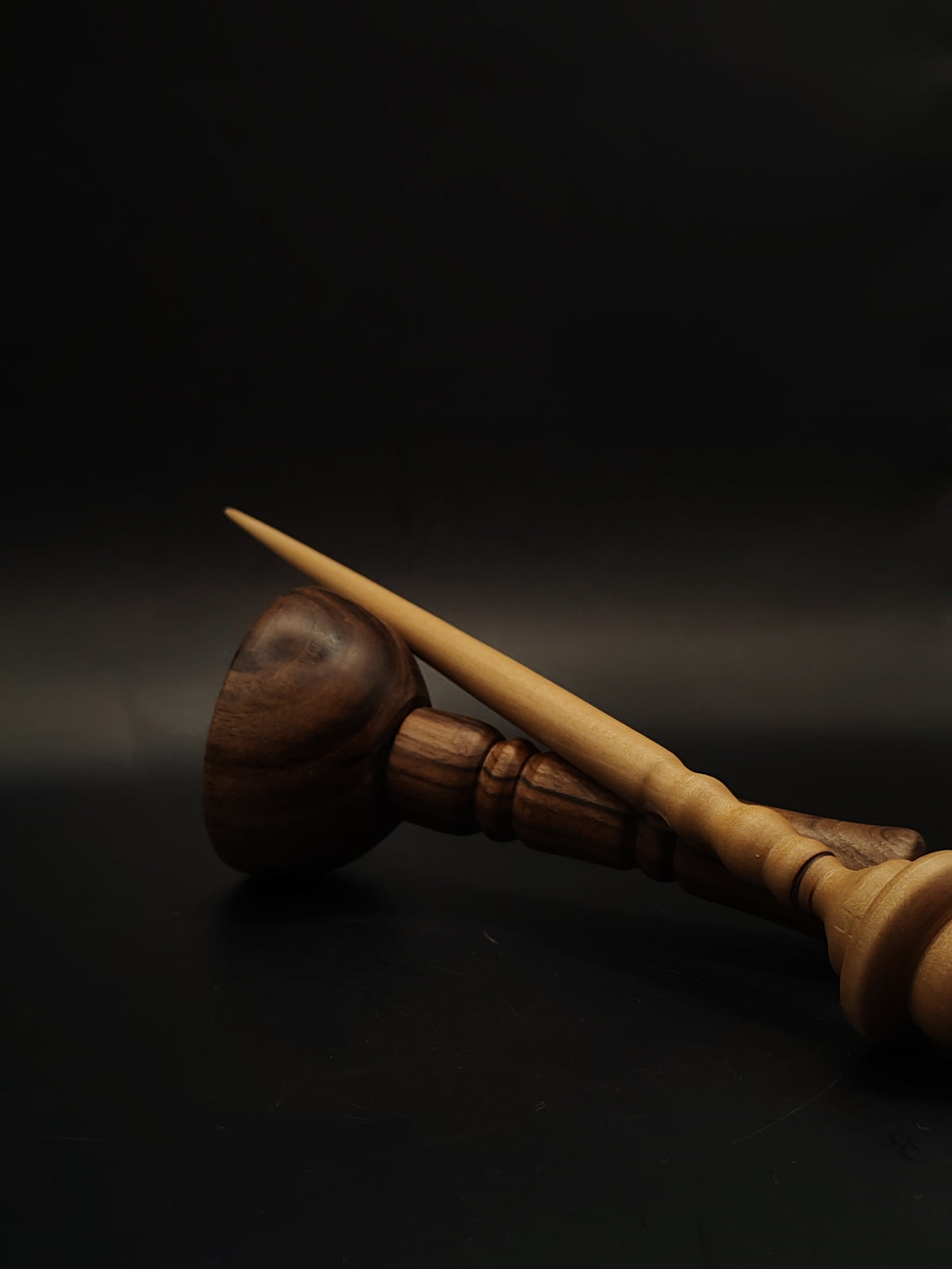 Pear Support Spindle with Walnut Tip – 22g