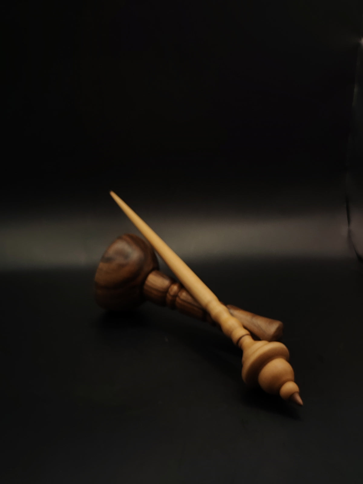 Pear Support Spindle with Walnut Tip – 22g