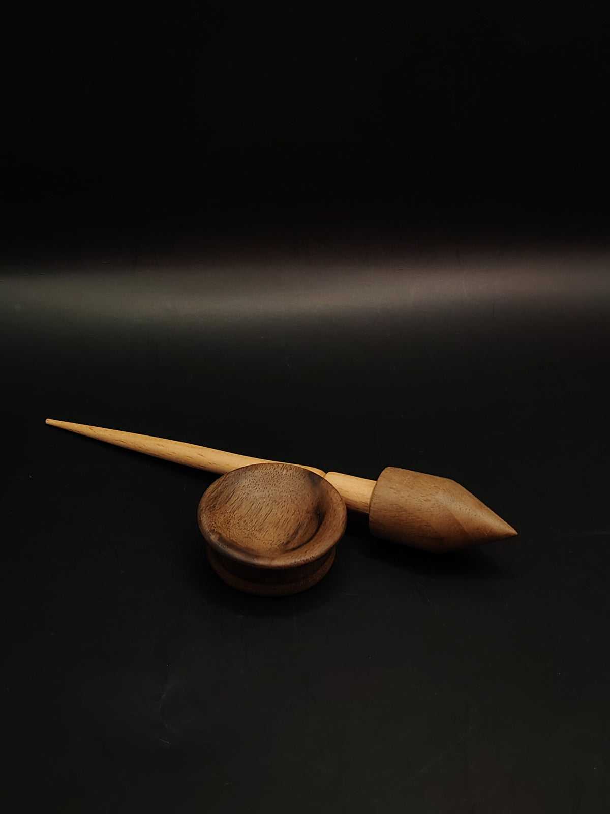 Mini Beech Support Spindle with Walnut Whorl, 11g