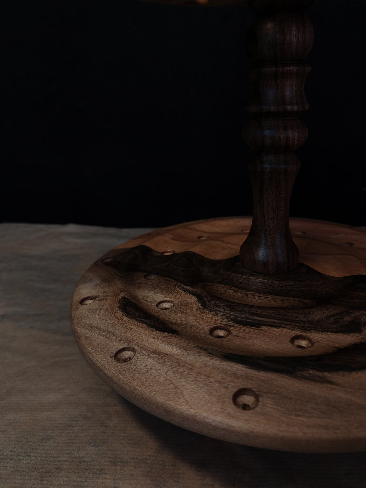 Multi-Wood Rotating Spindle Stand for 24 Spindles