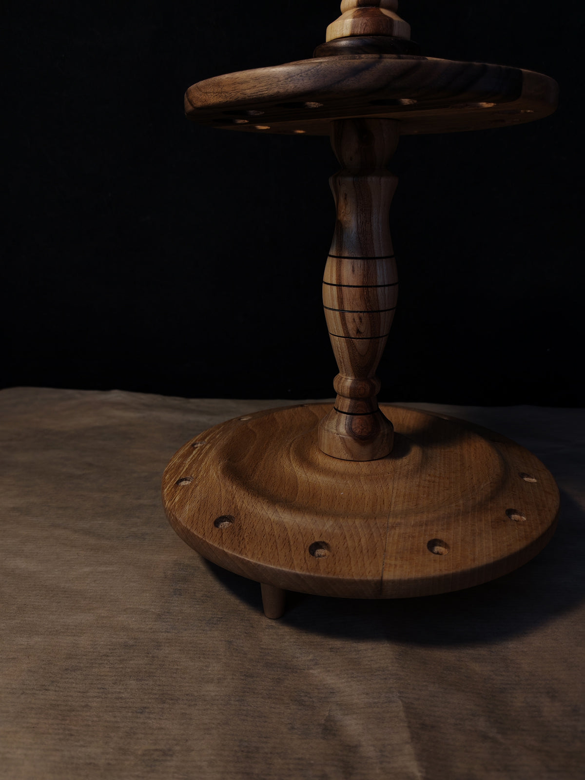 Multi-Wood Spindle Stand for 12 Spindles