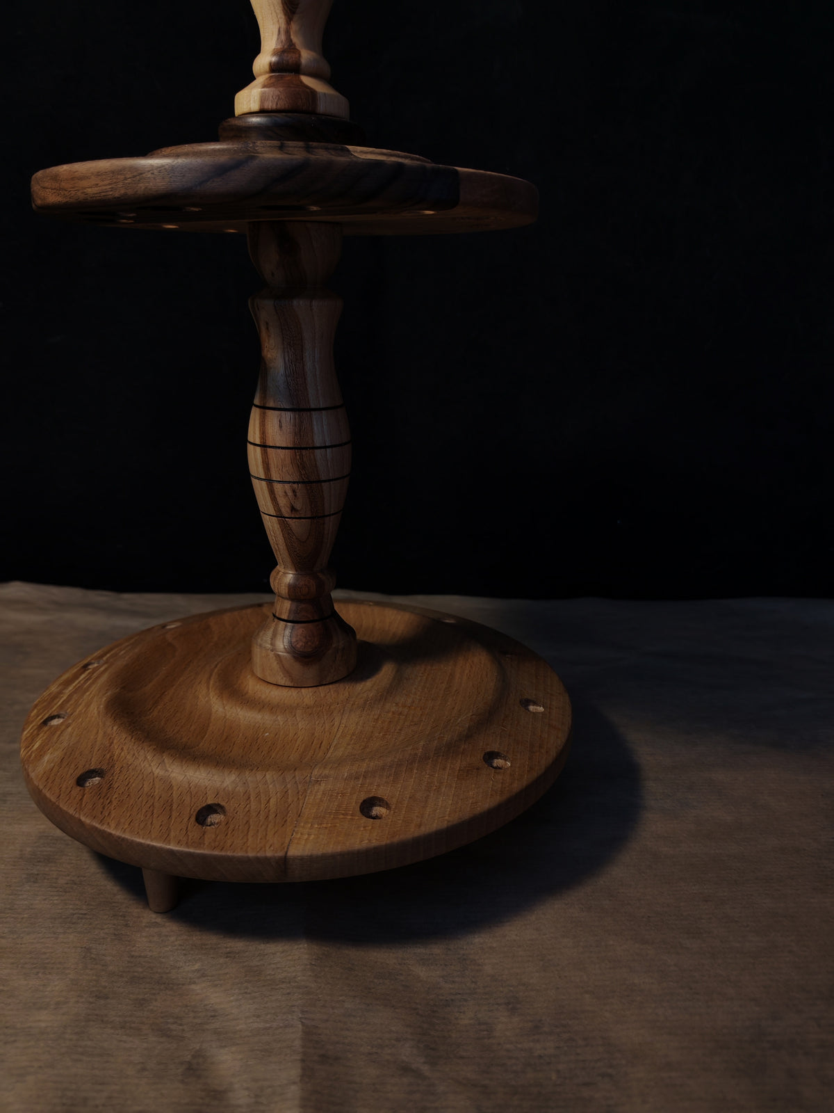 Multi-Wood Spindle Stand for 12 Spindles