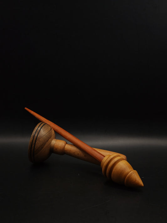 Myrobalan Plum Support Spindle with Pear Whorl, 27g / 0.95 oz | Kravelli